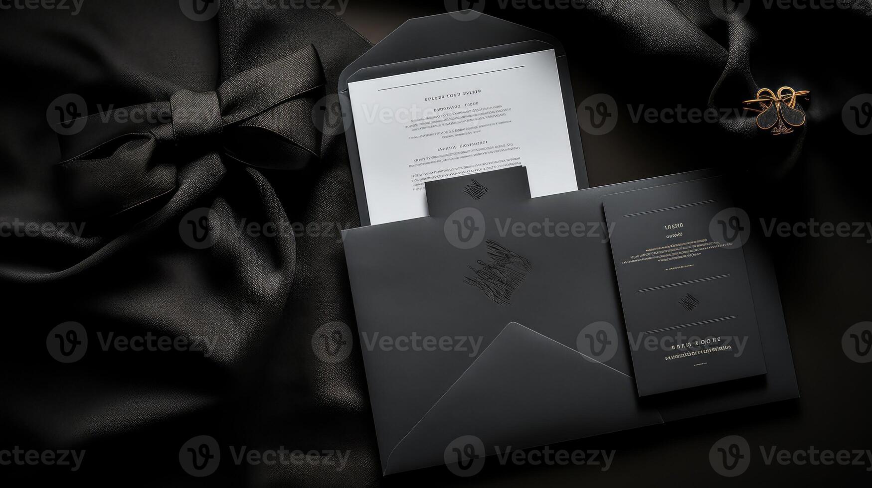 suite black invitation photo