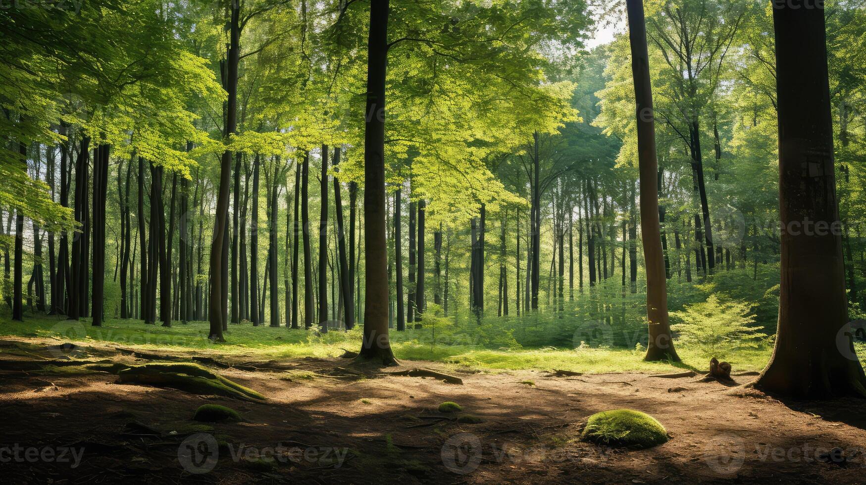 nature sunny trees photo