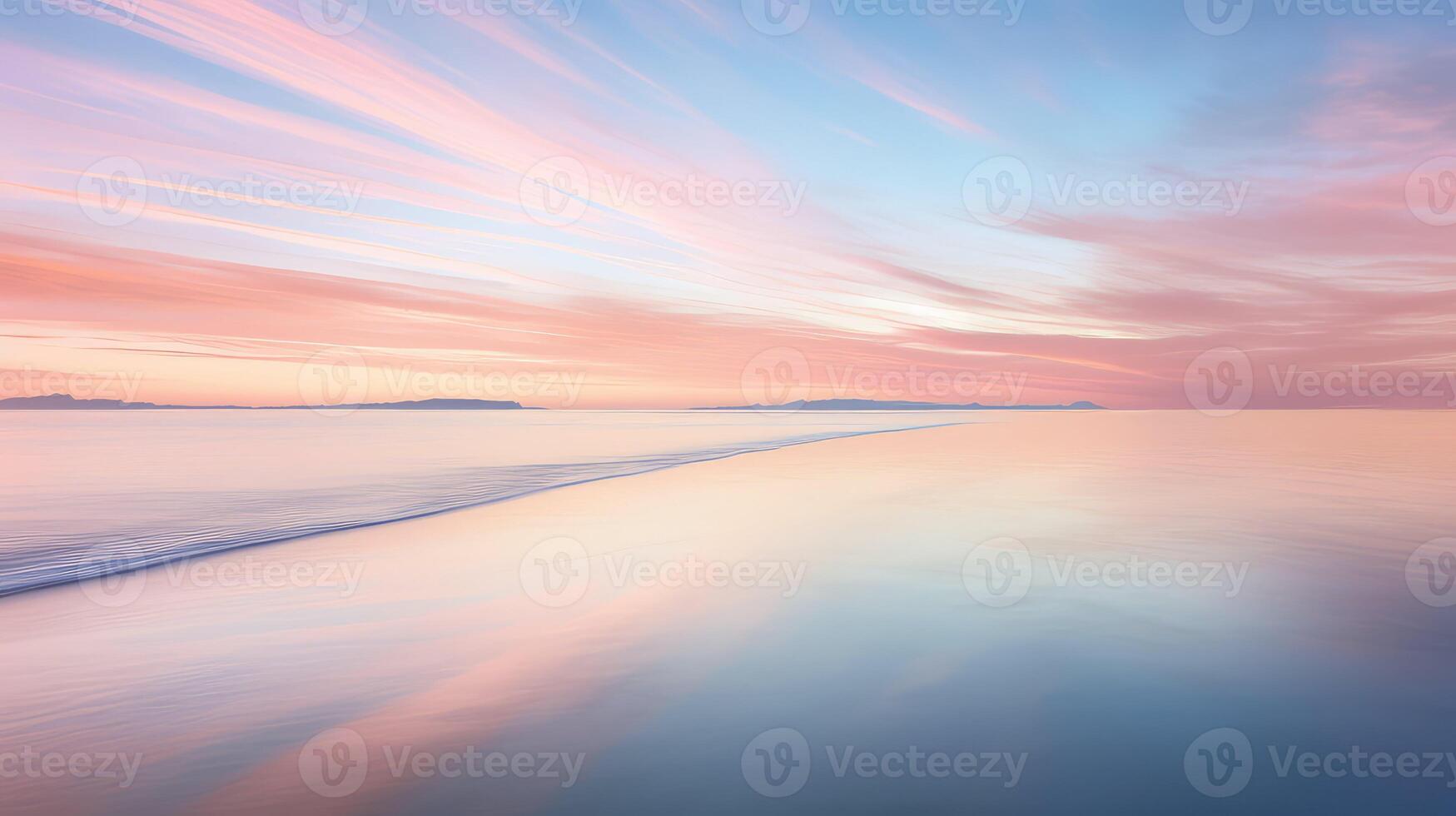 horizon pink lines photo