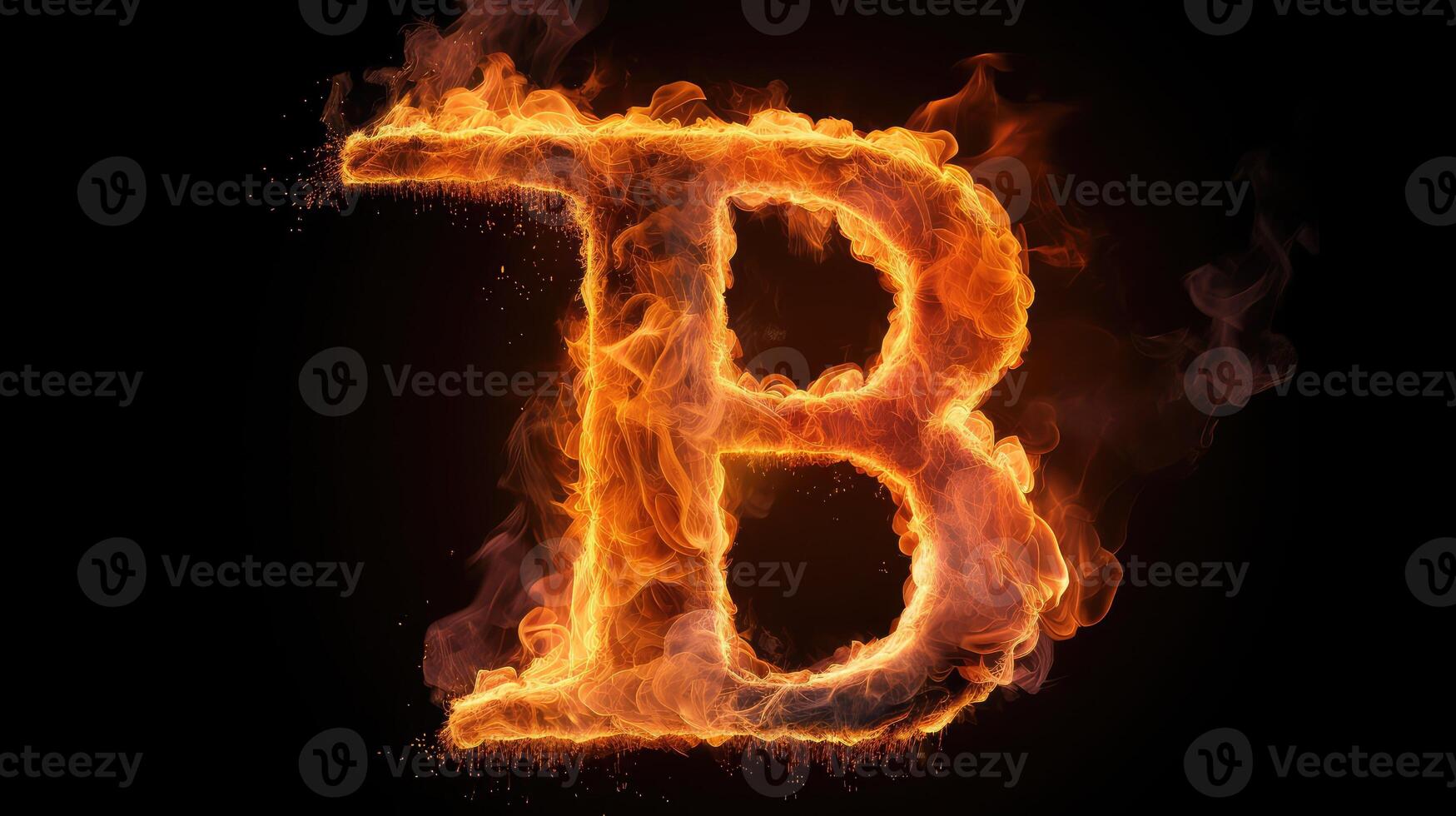 letter alphabet fire photo
