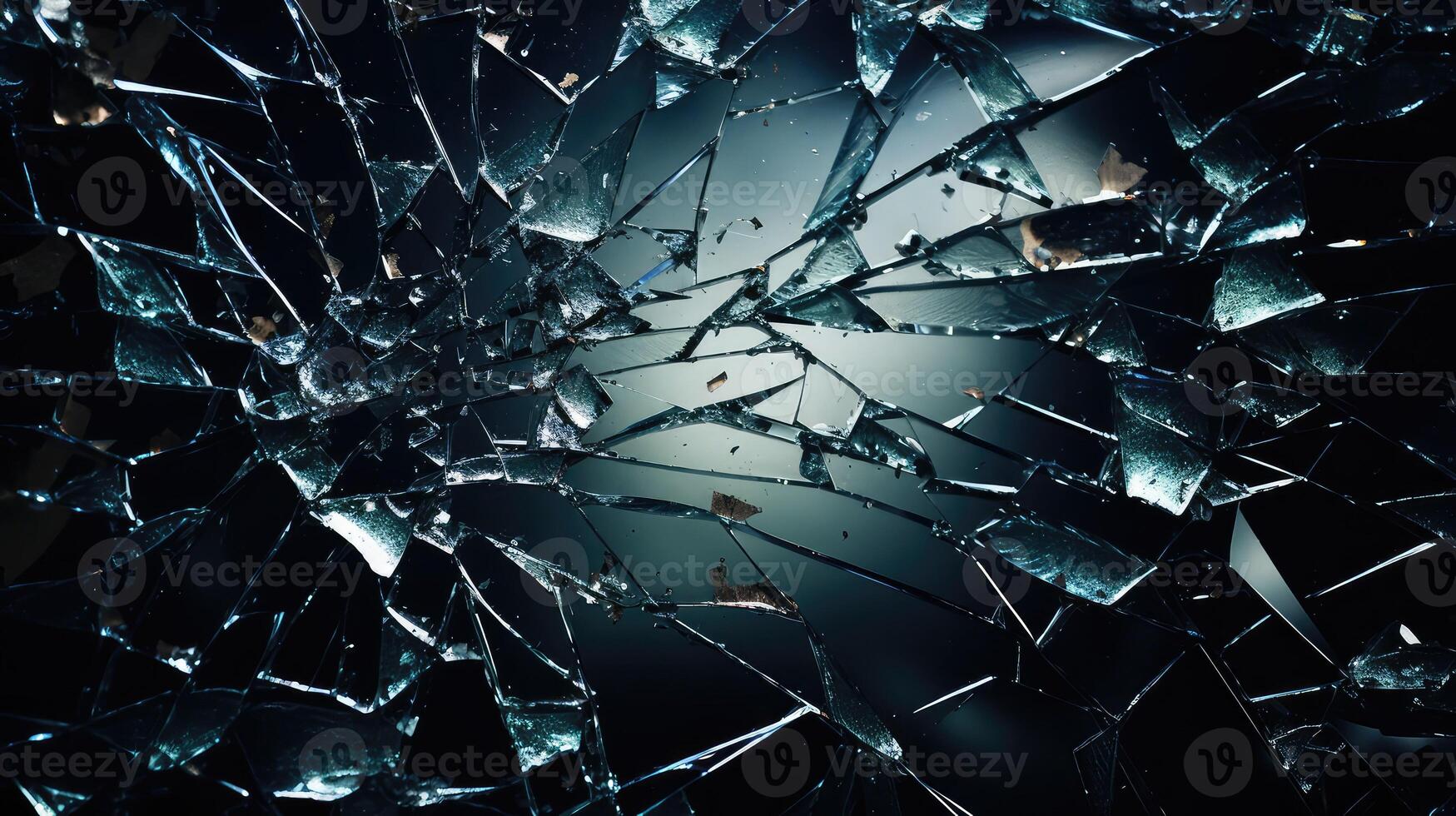 abstract broken glass overlay photo
