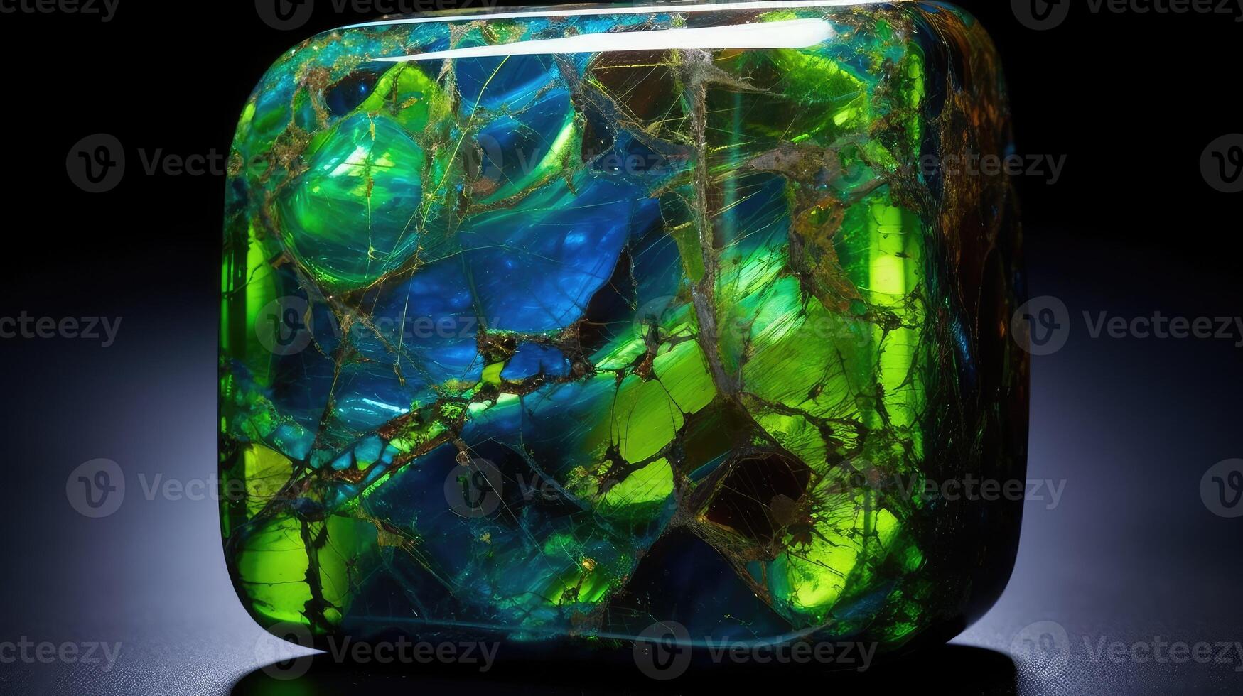 iridescent nebula green photo