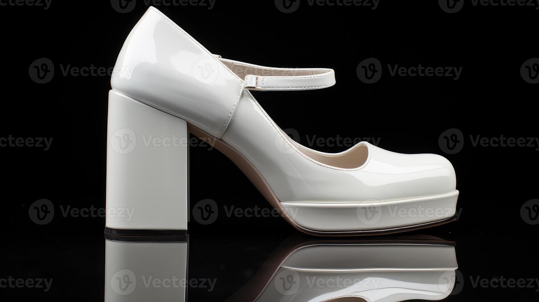 platform heels white background photo