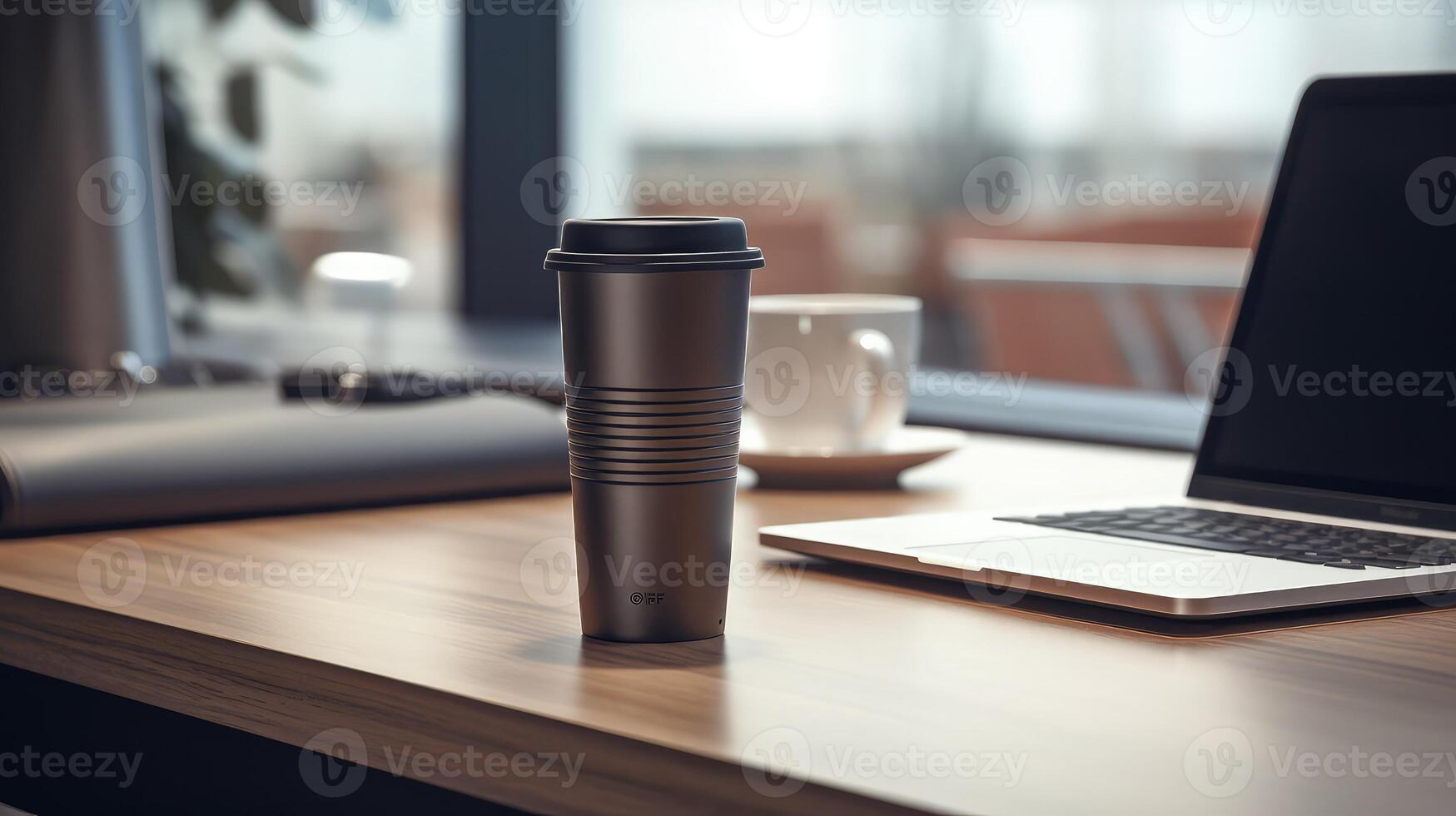 mug coffee cup on desk photo