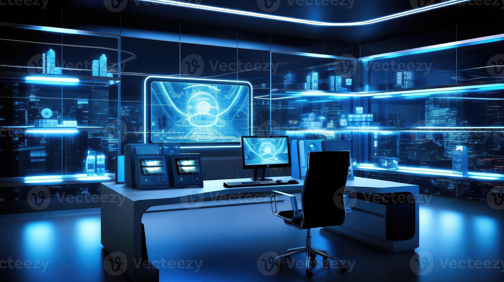 tech modern office background photo