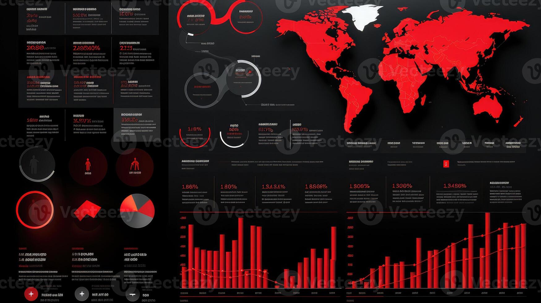 sleek infographic red black photo