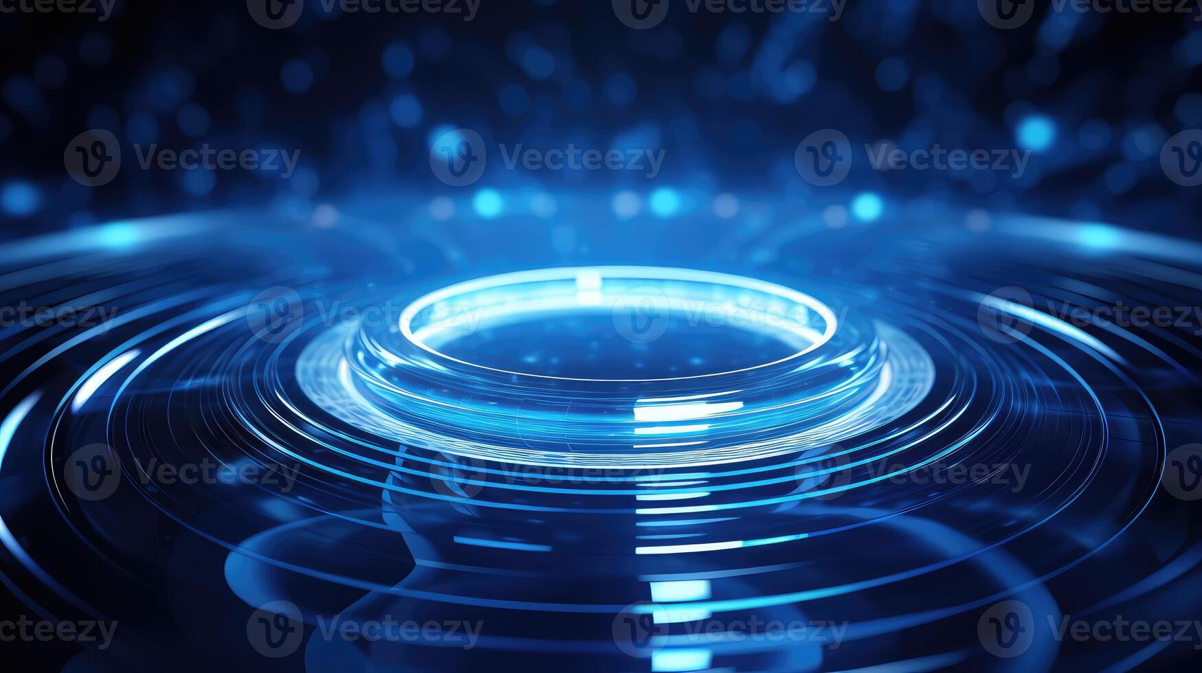 modern blue radial background photo