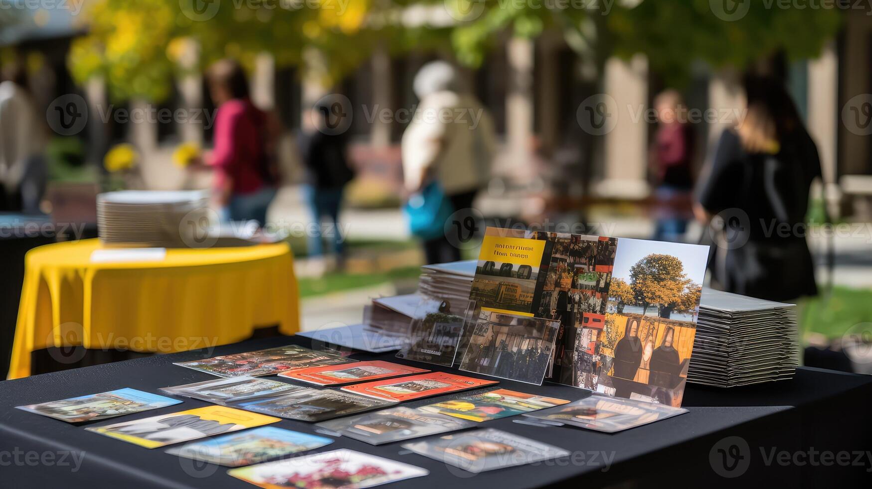 event brochure table photo