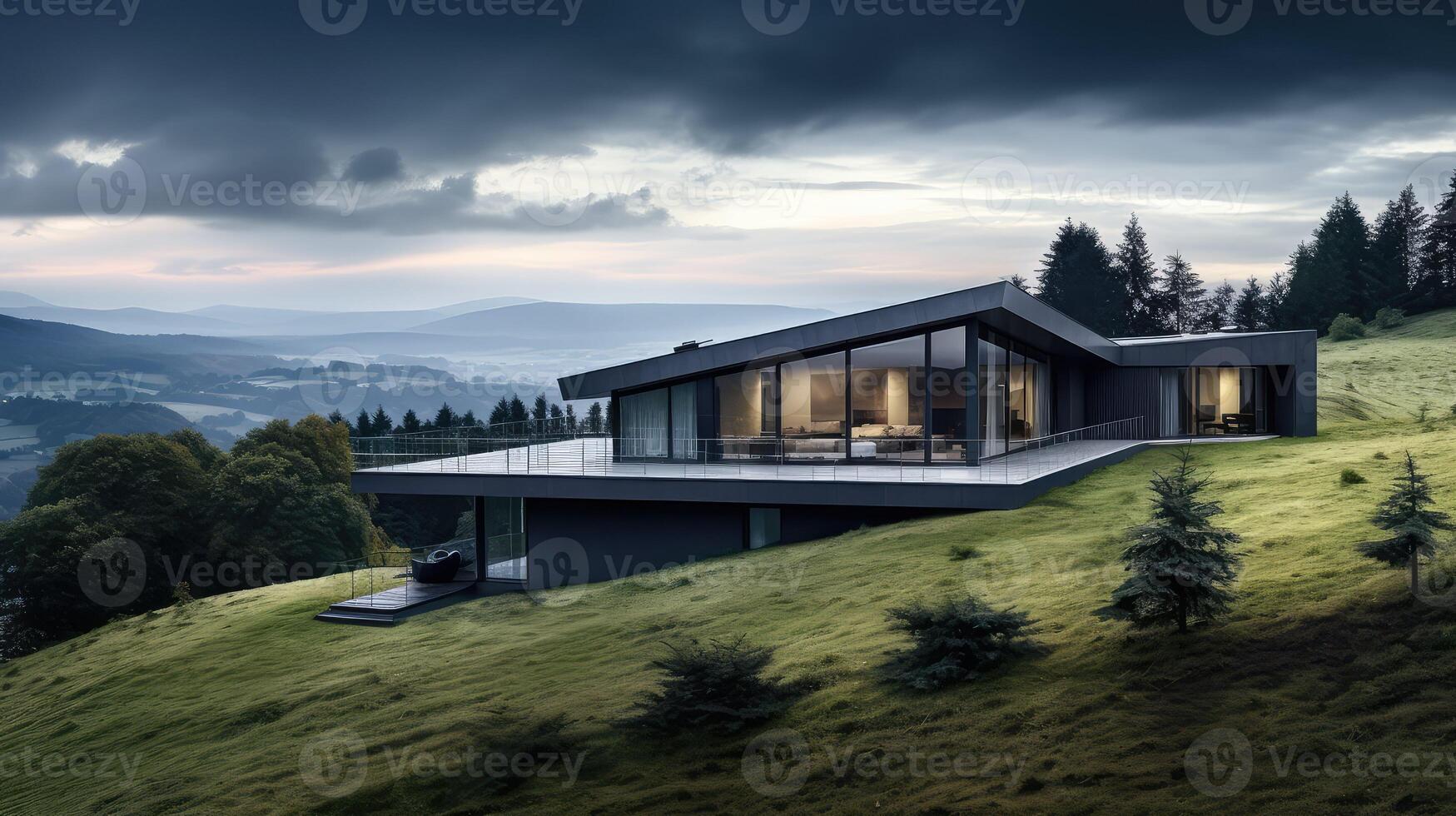 angular grey house photo