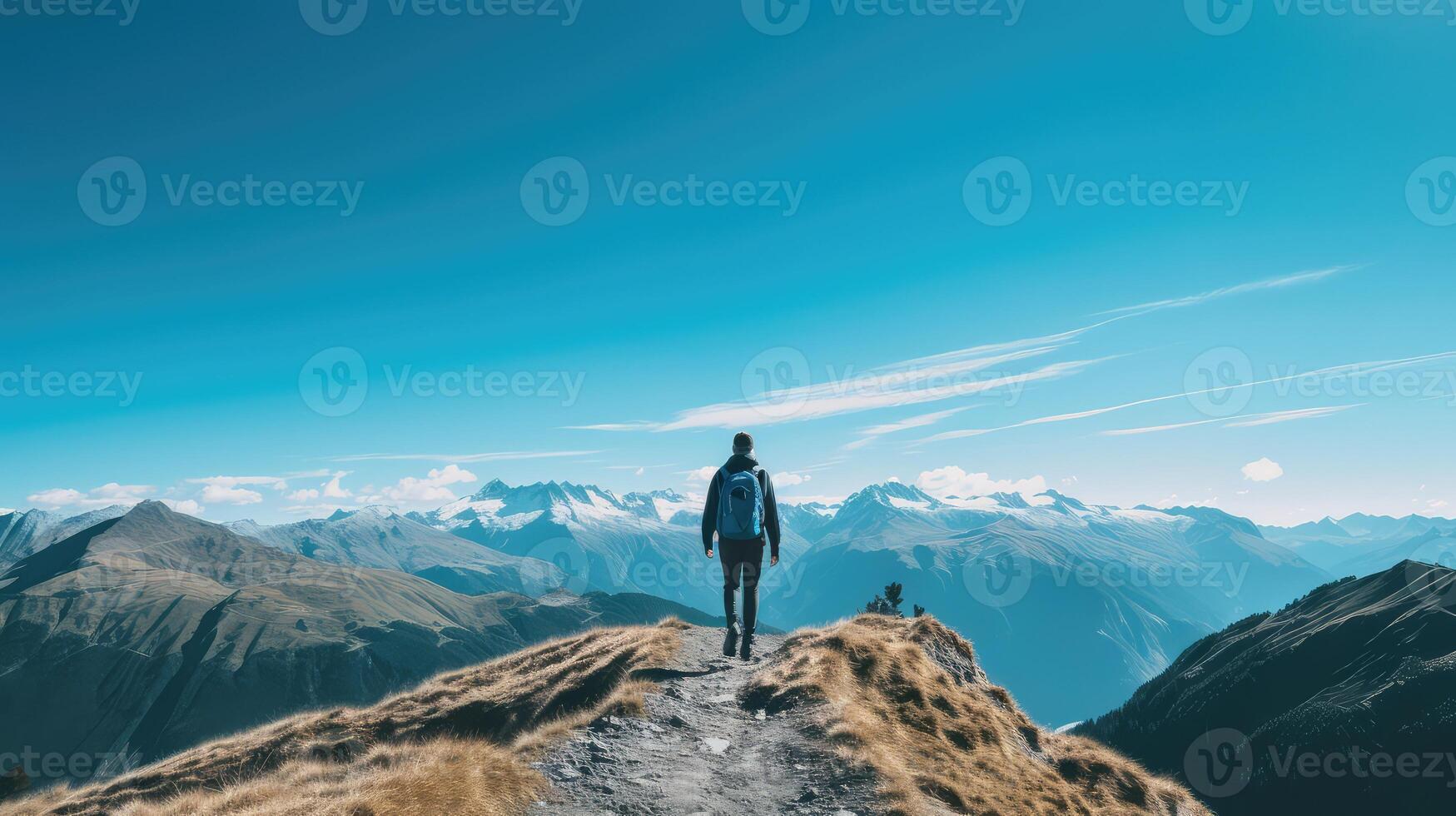 hiking blue health photo