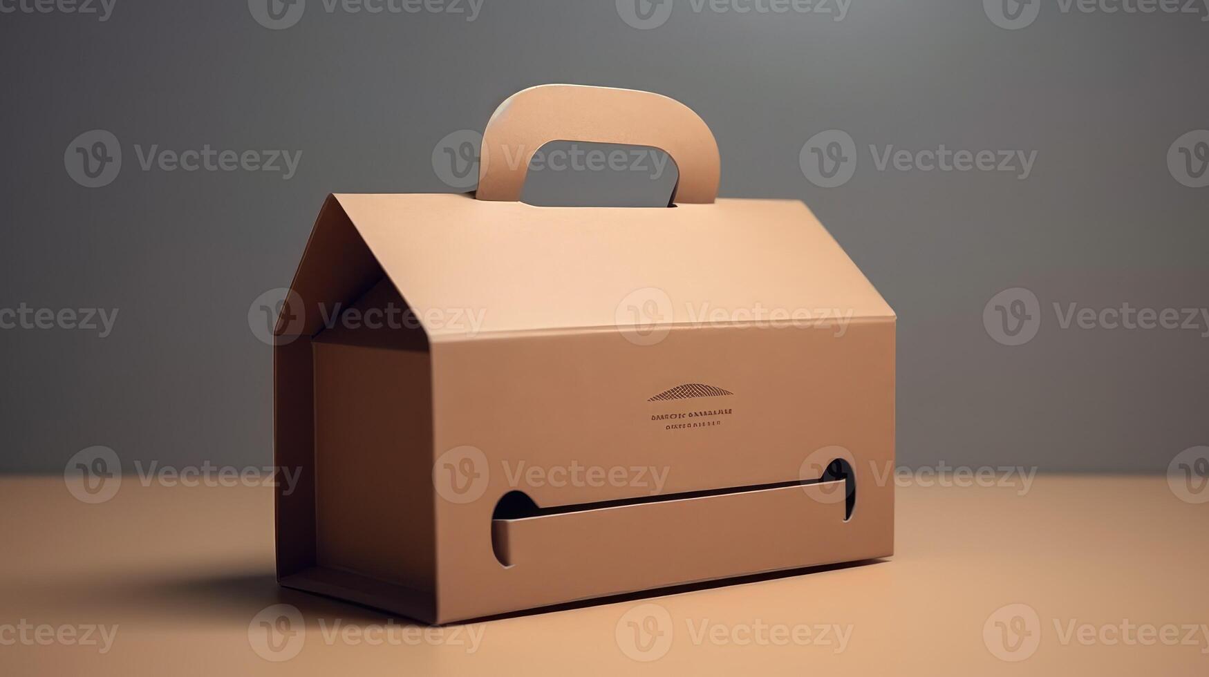minimalist box packaging template photo