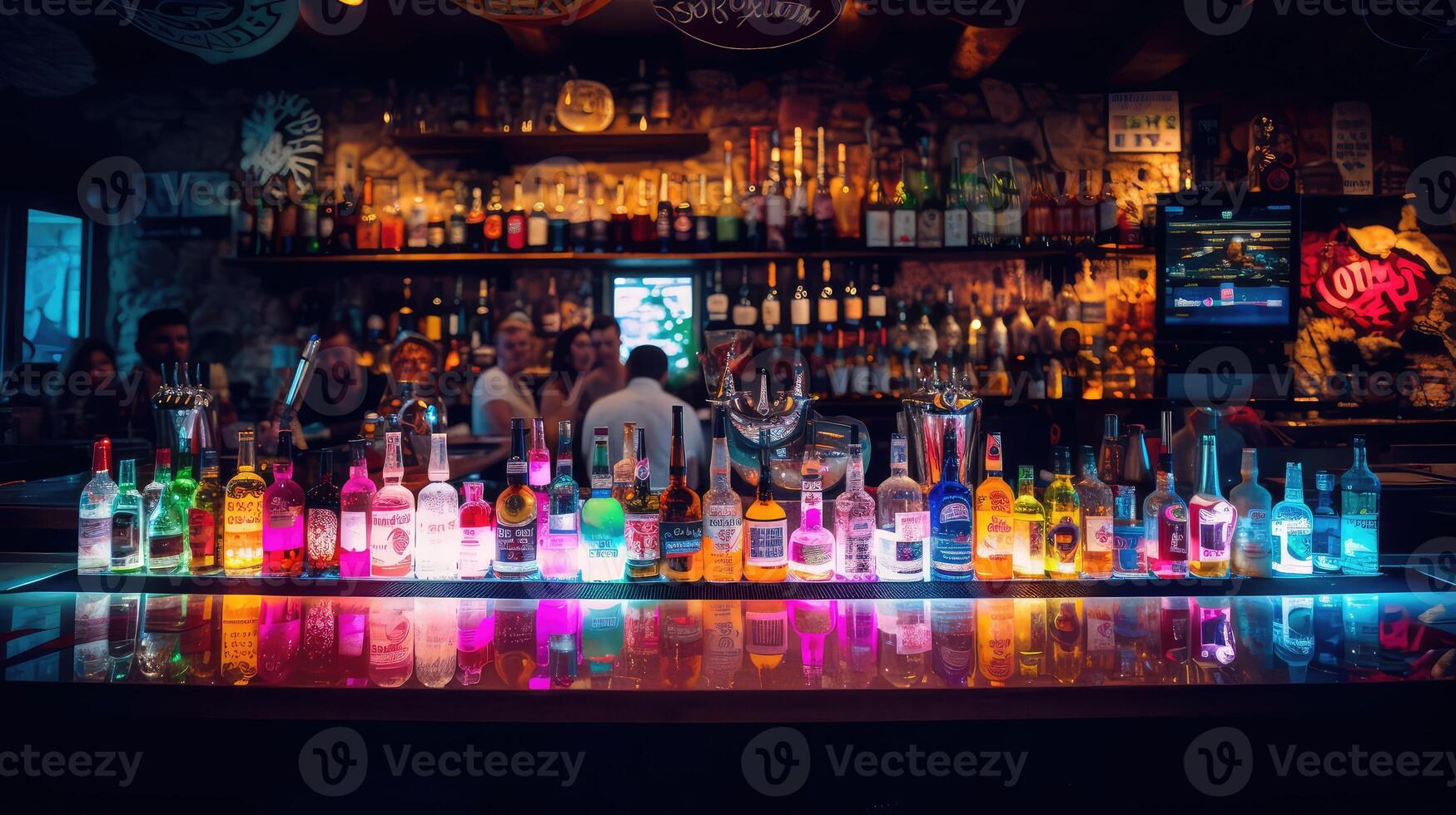 trendy beer display photo