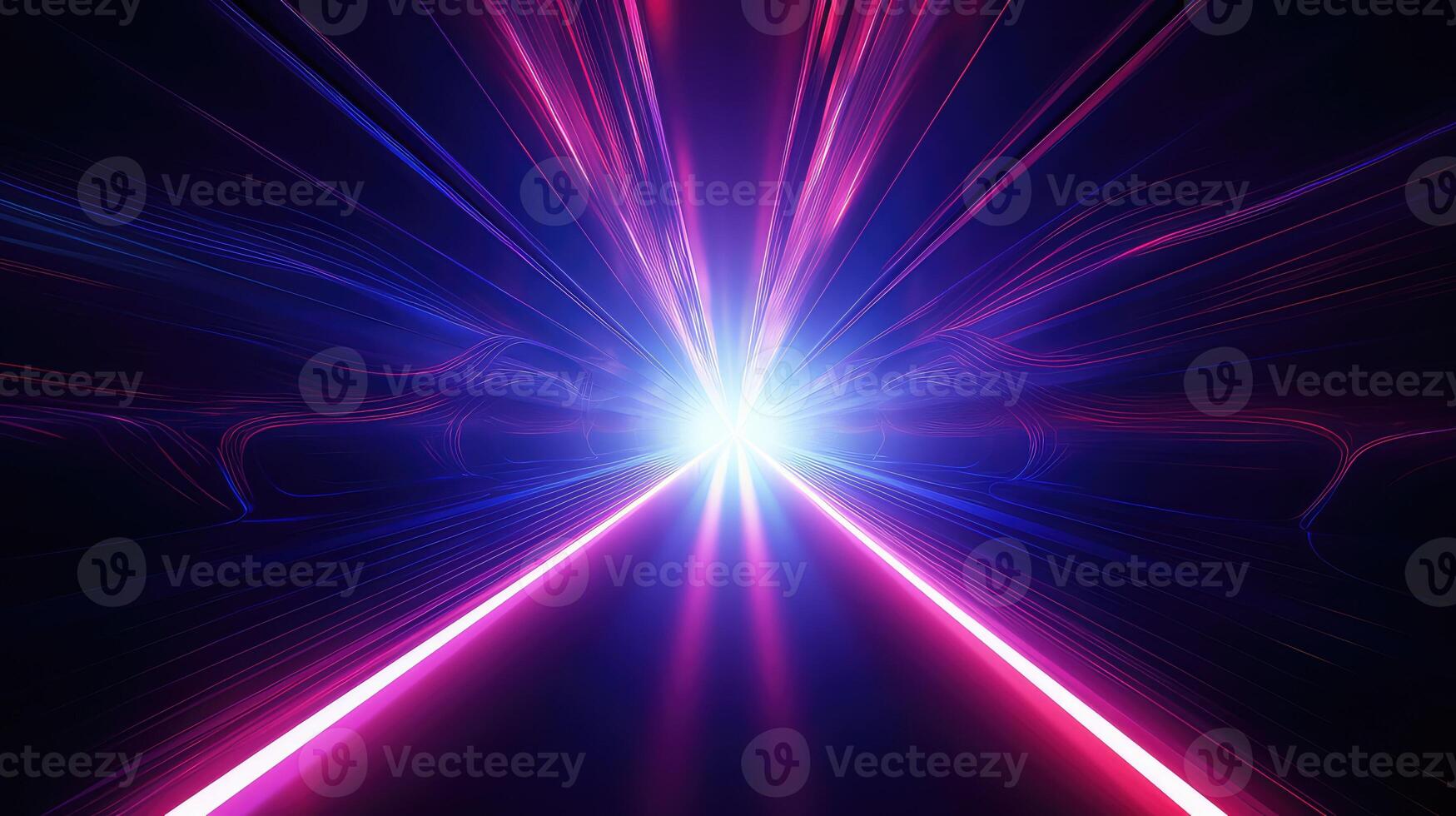 neon tunnel light photo