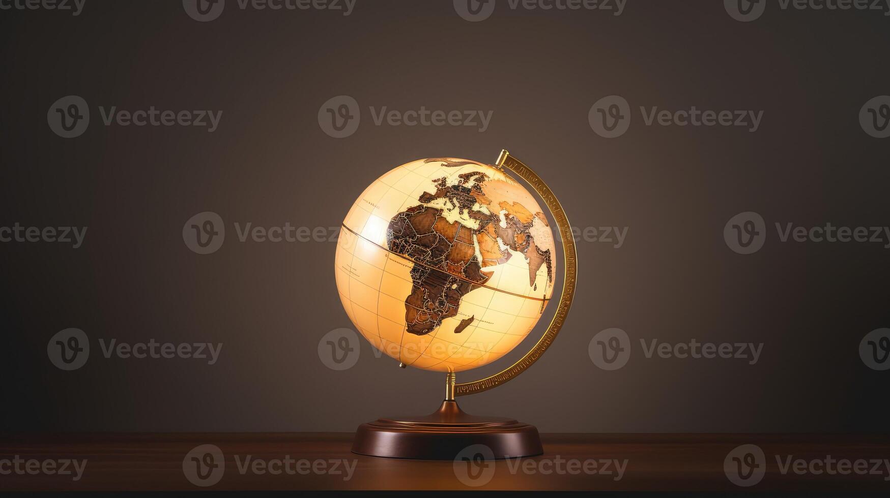 illuminated desk globe photo