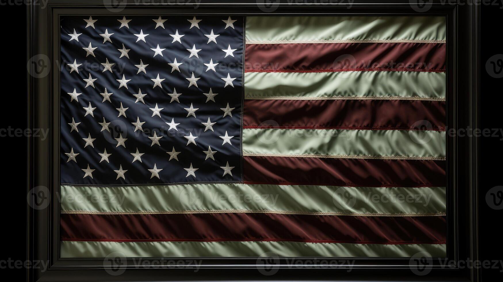 flag modern green background photo