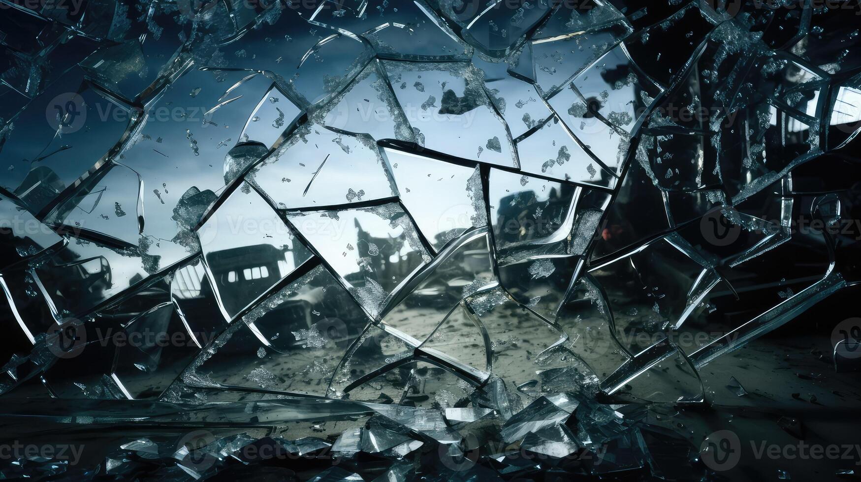 broken glass cracked photo