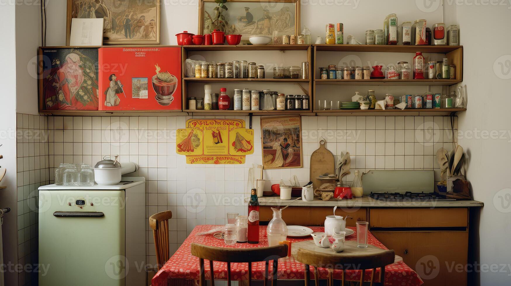 gas soviet apartment interior photo