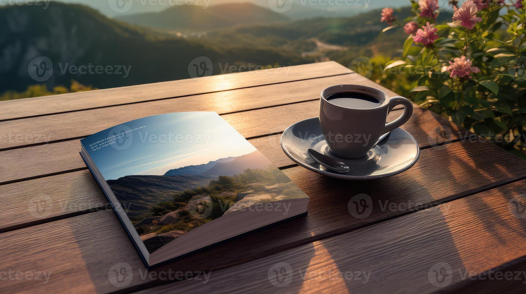 design landscape book mock up photo