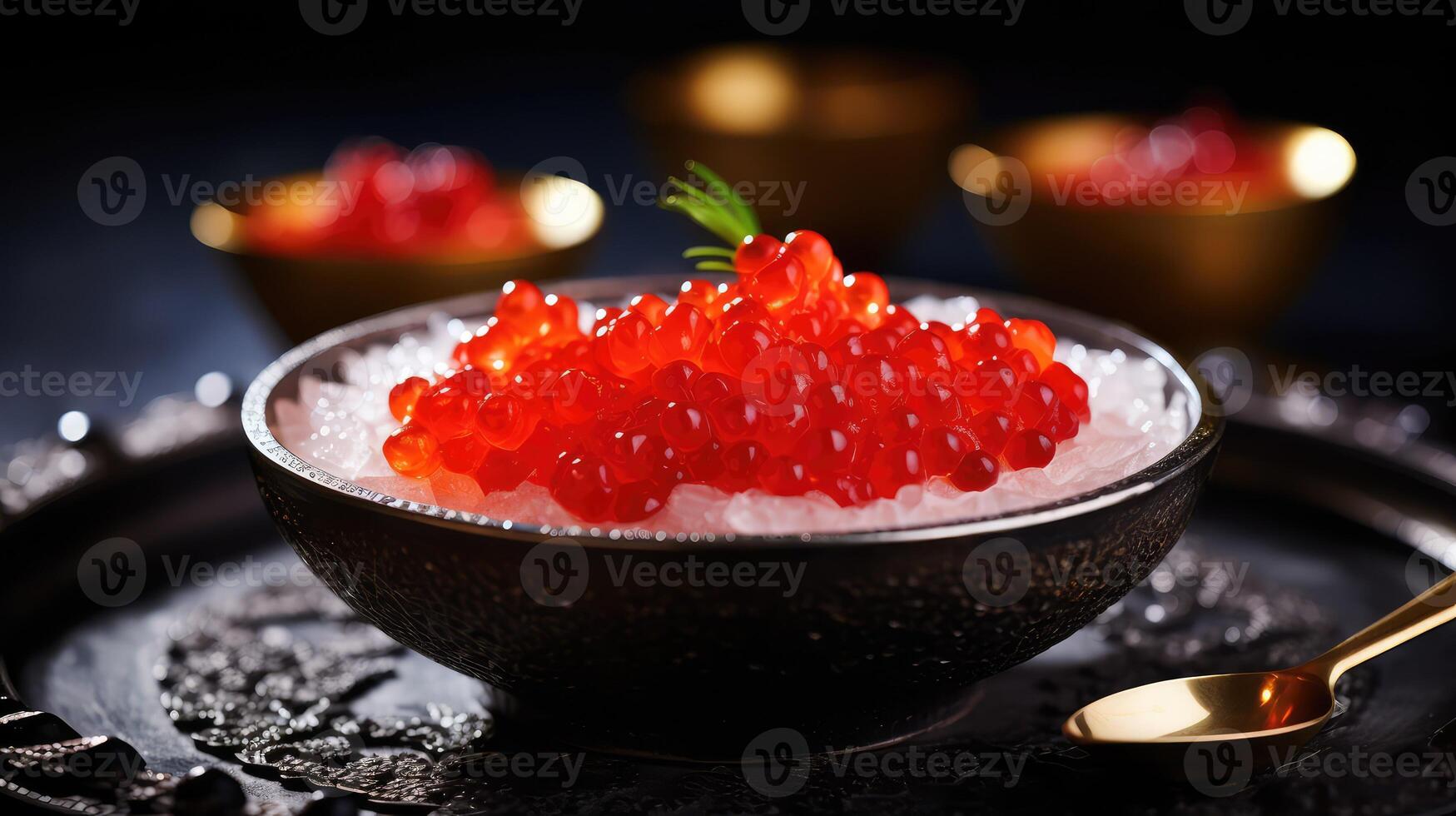 plump caviar texture photo