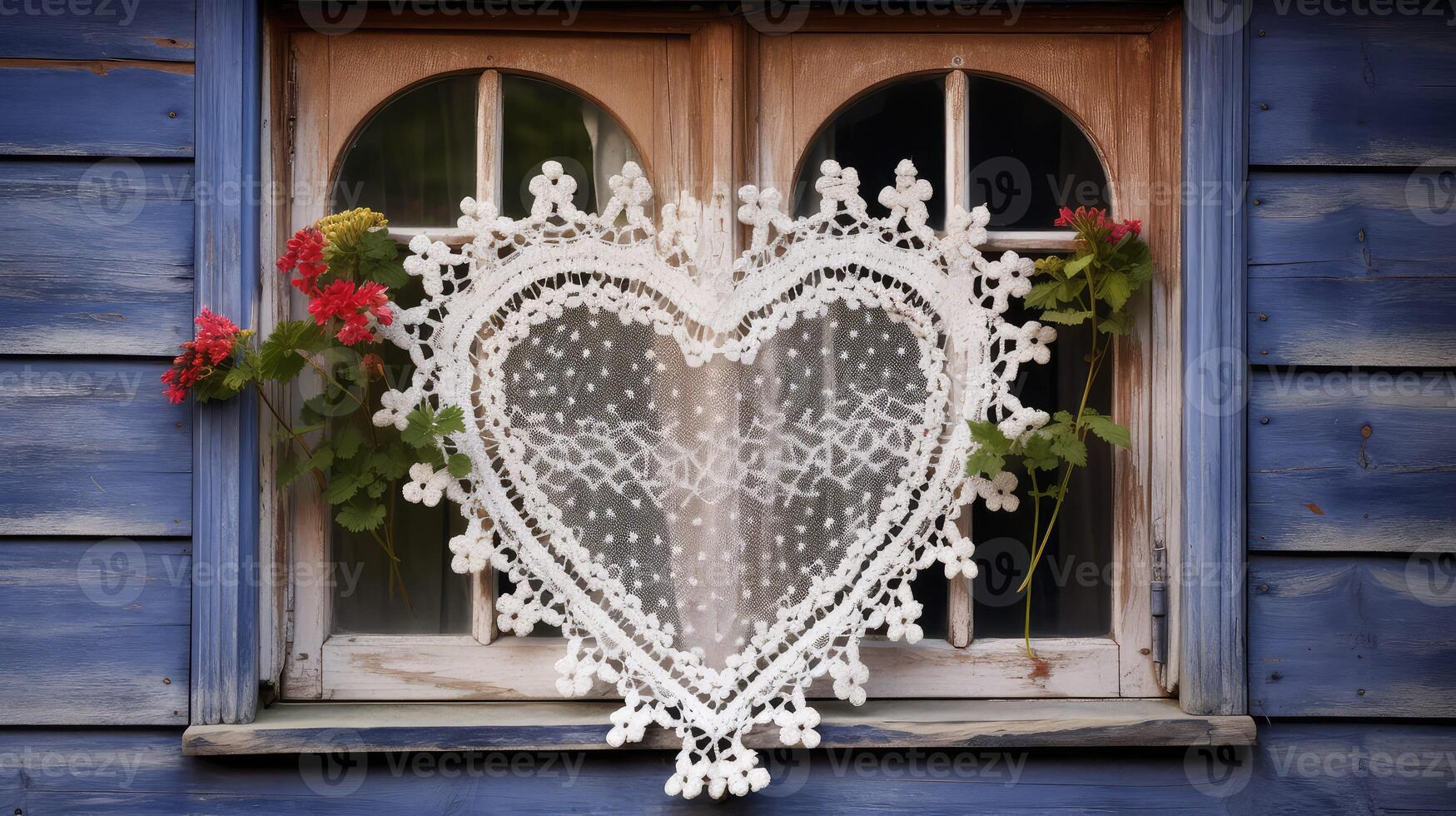 romantic house heart photo
