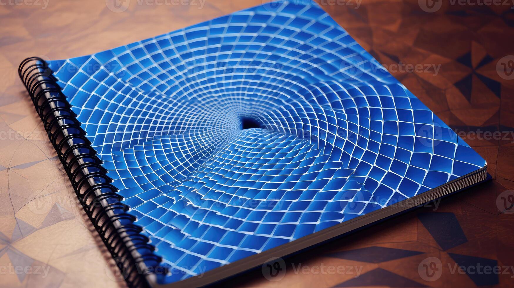 cover blue grid paper photo
