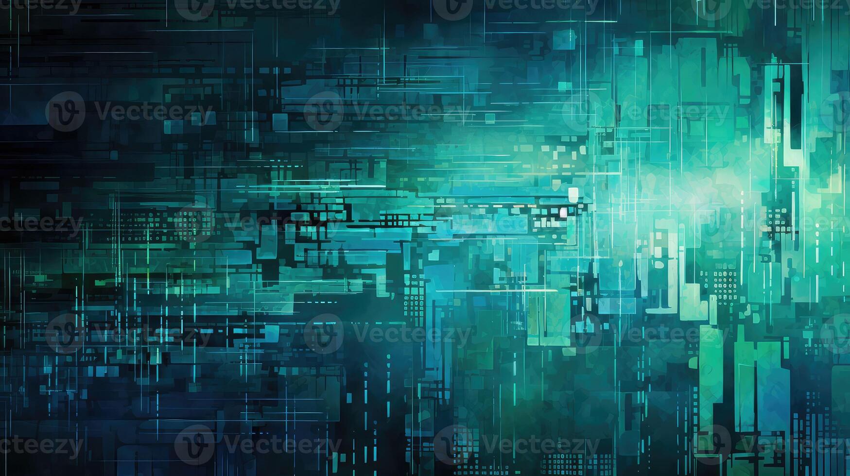 textures data blue and green abstract background photo