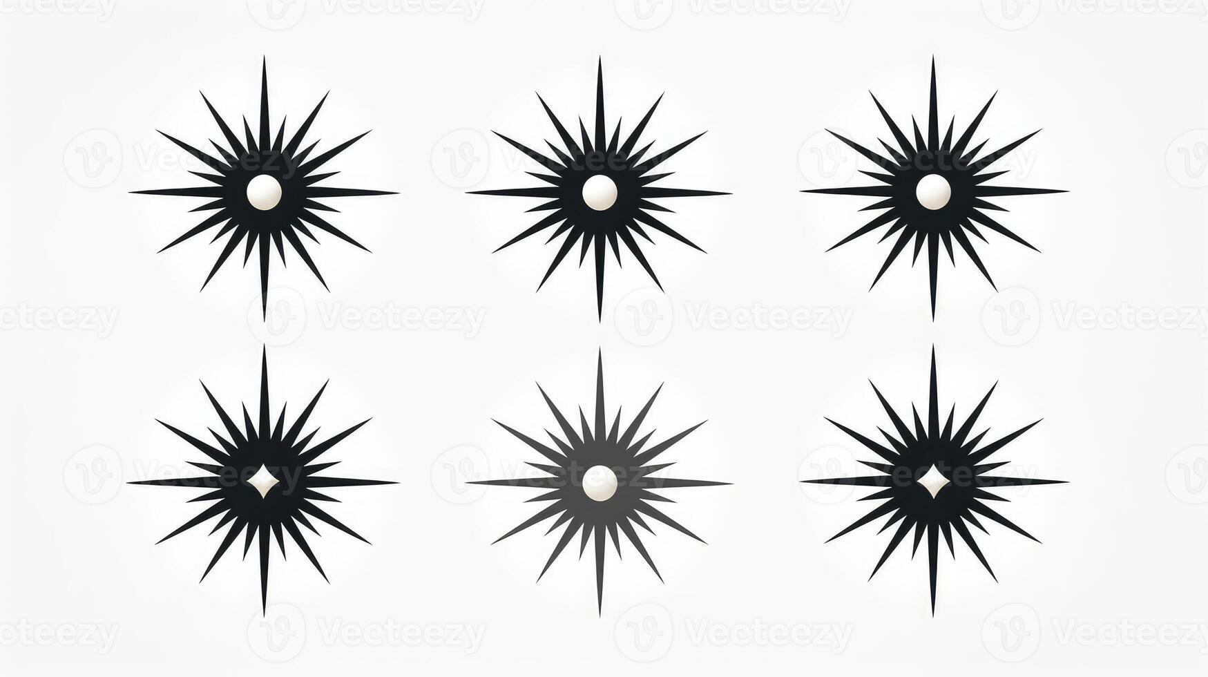 simple starburst clip art photo