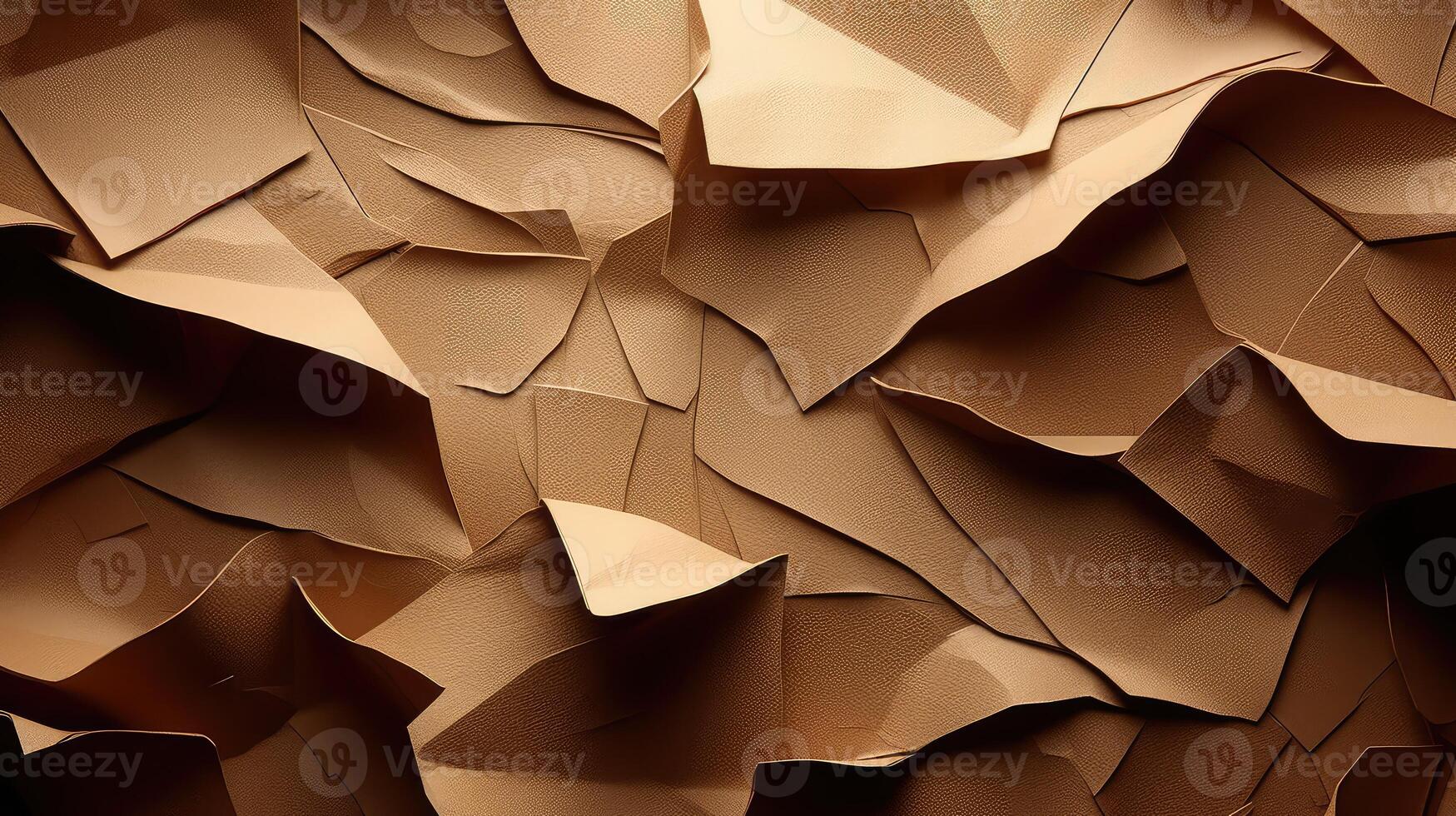 three torn paper brown photo