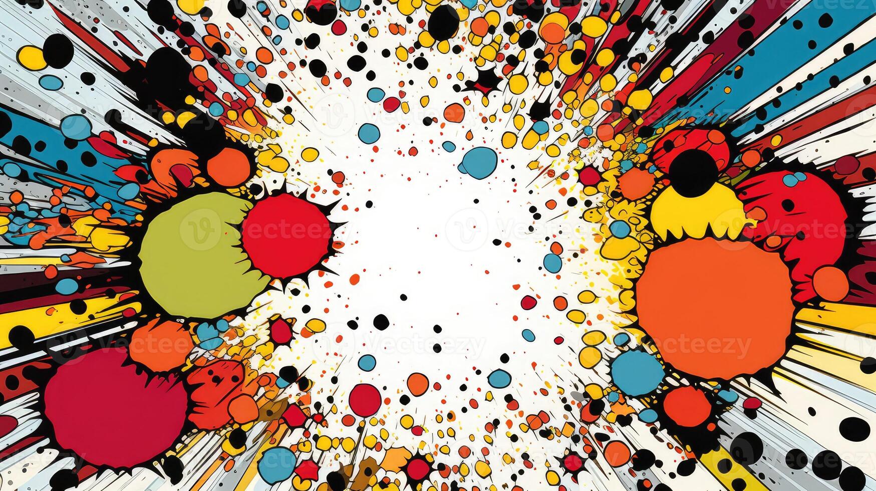 border comic book dot pattern photo