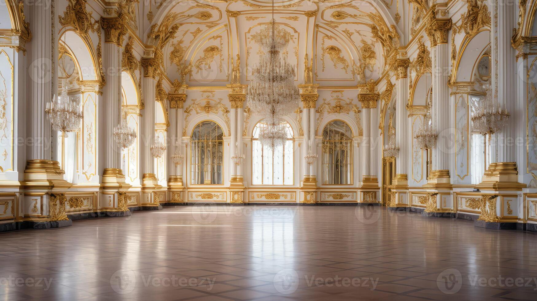 elegance white palace interior photo
