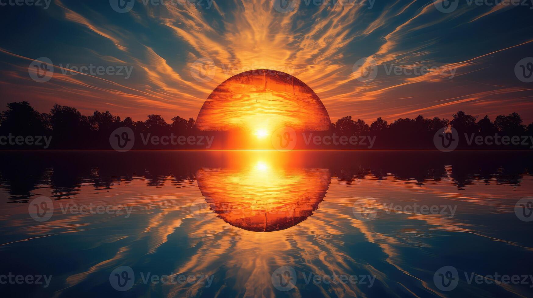 mirror sun shape photo