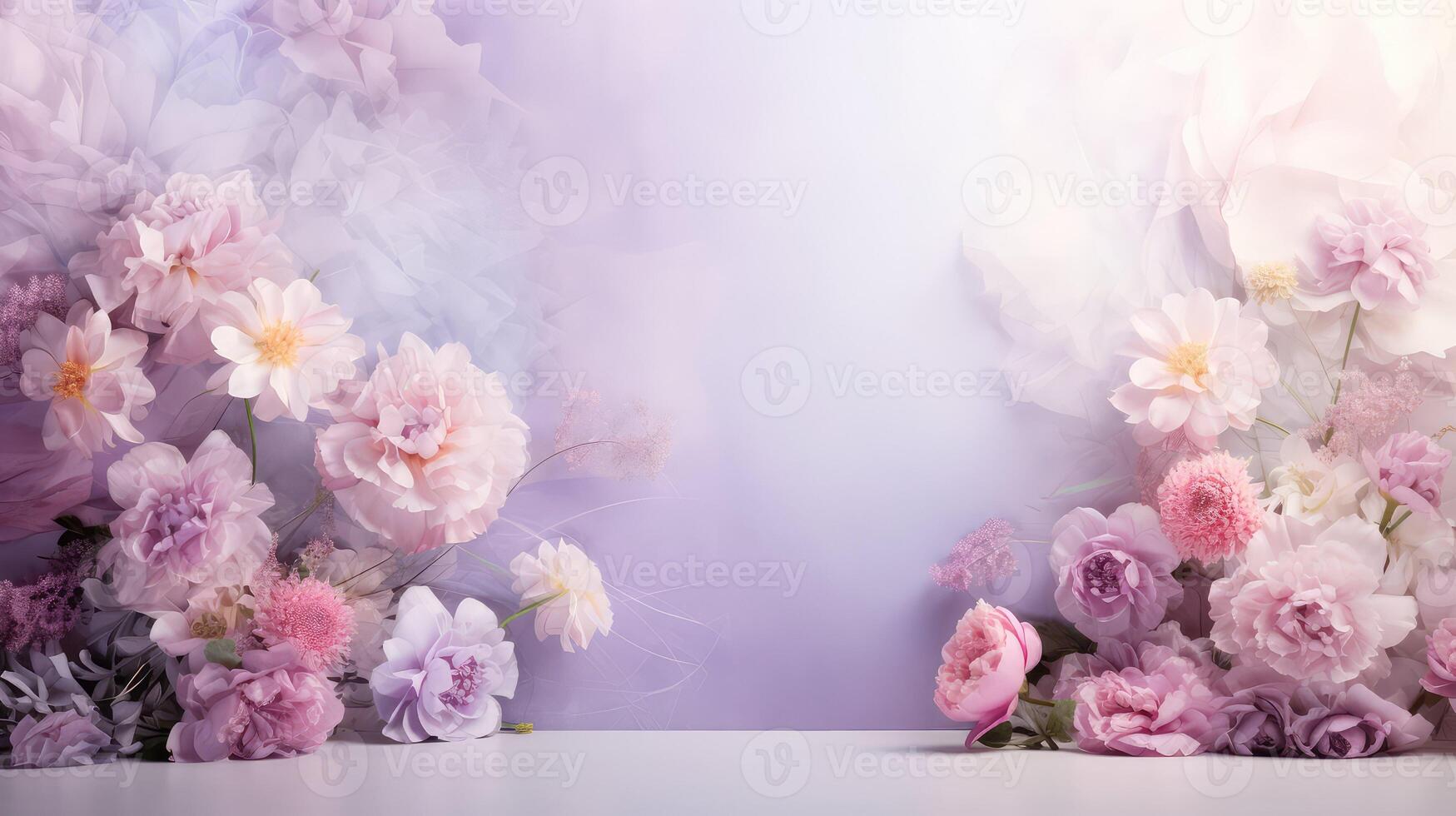 pink pastel floral background photo