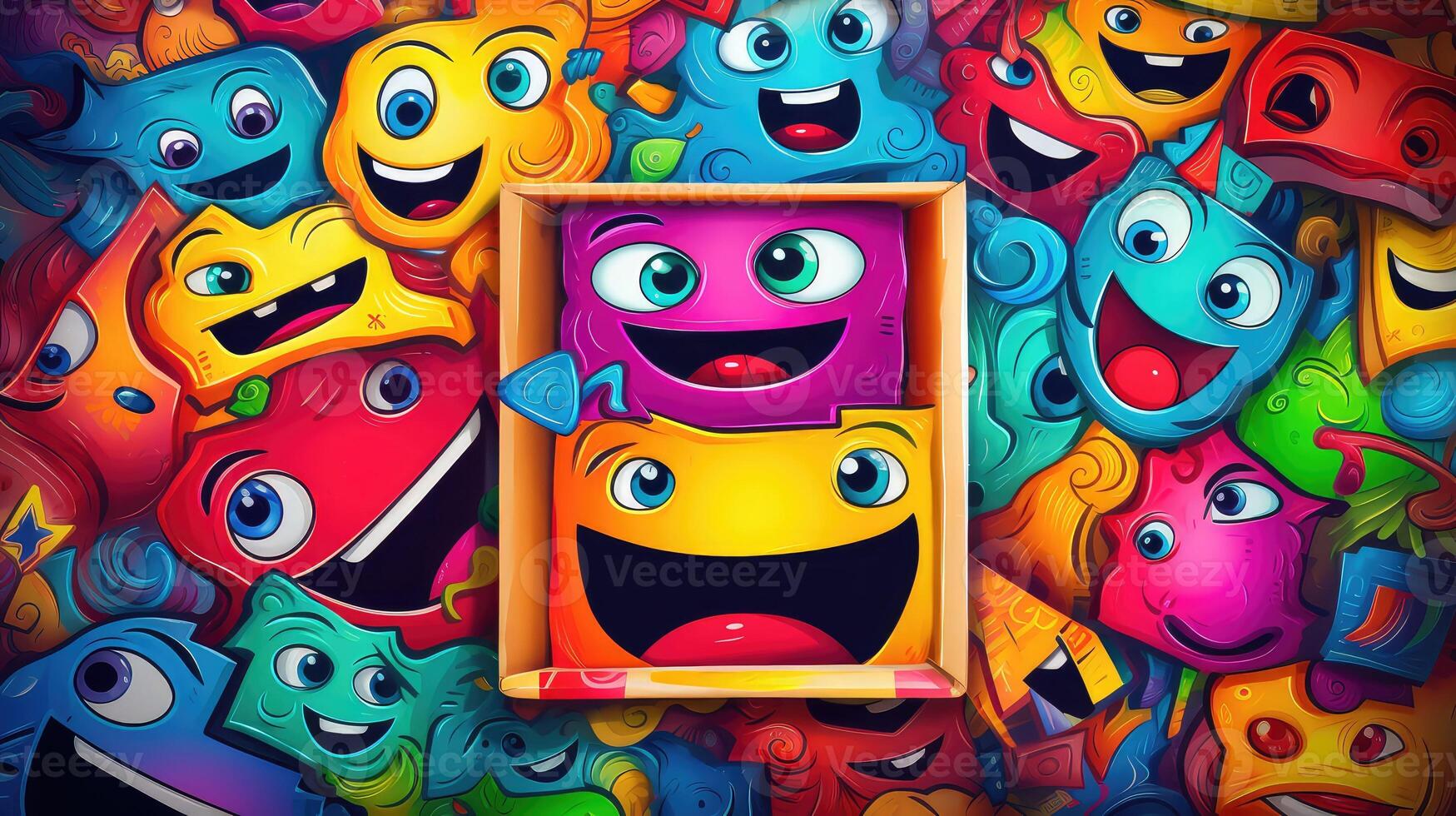 colorful box cartoon photo