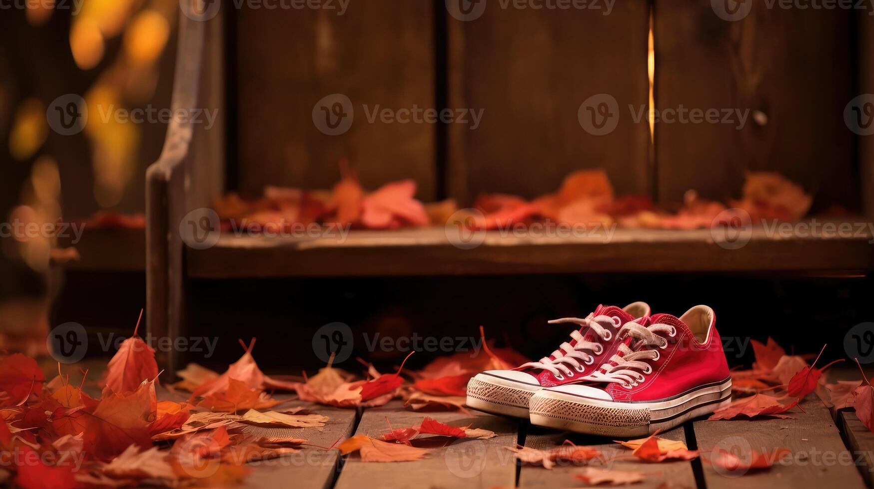 leaves dorothy red shoes photo
