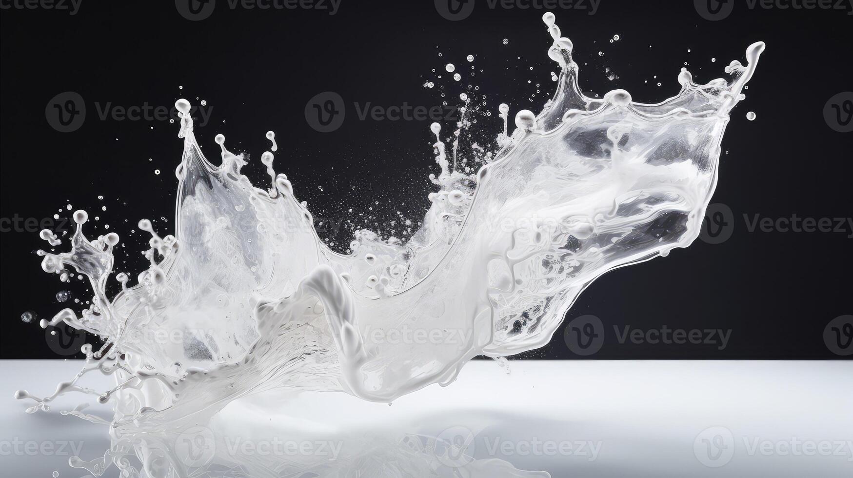 ethereal white paint splash photo