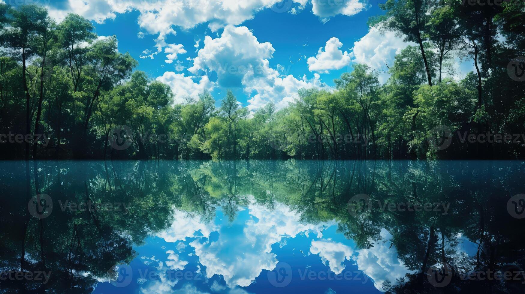tranquil reflection glass photo