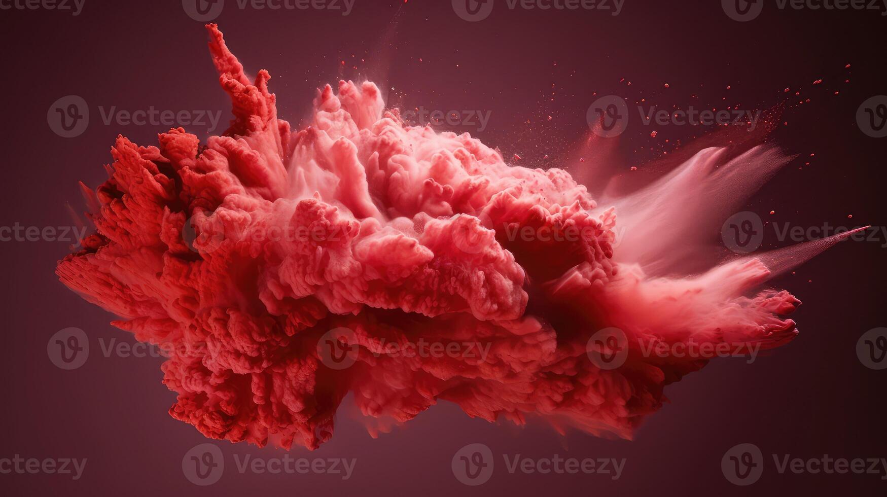 movement red powder explosion photo