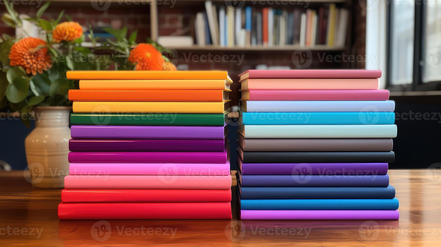 color spiral bound books photo