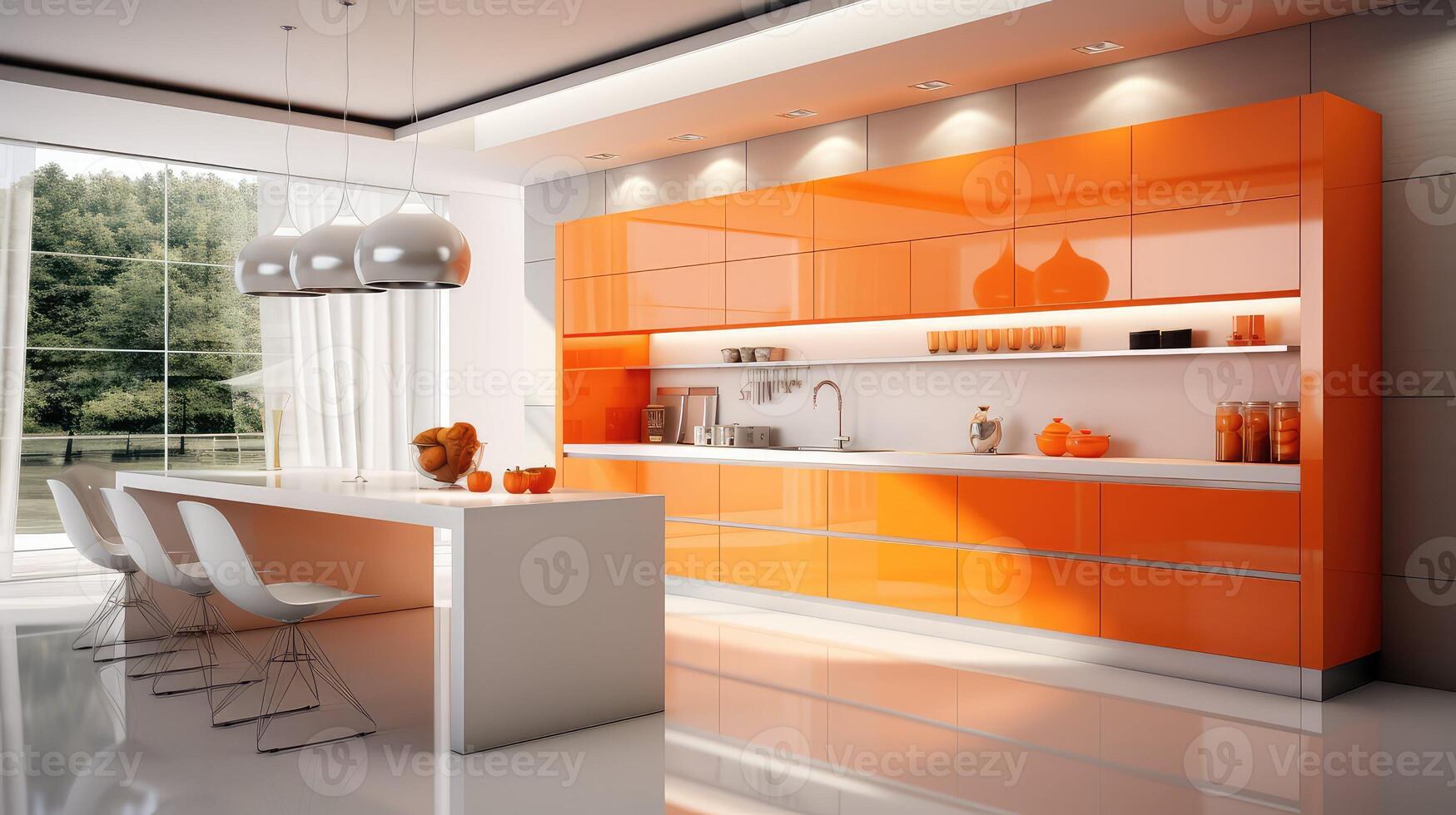 minimalist orange and white photo