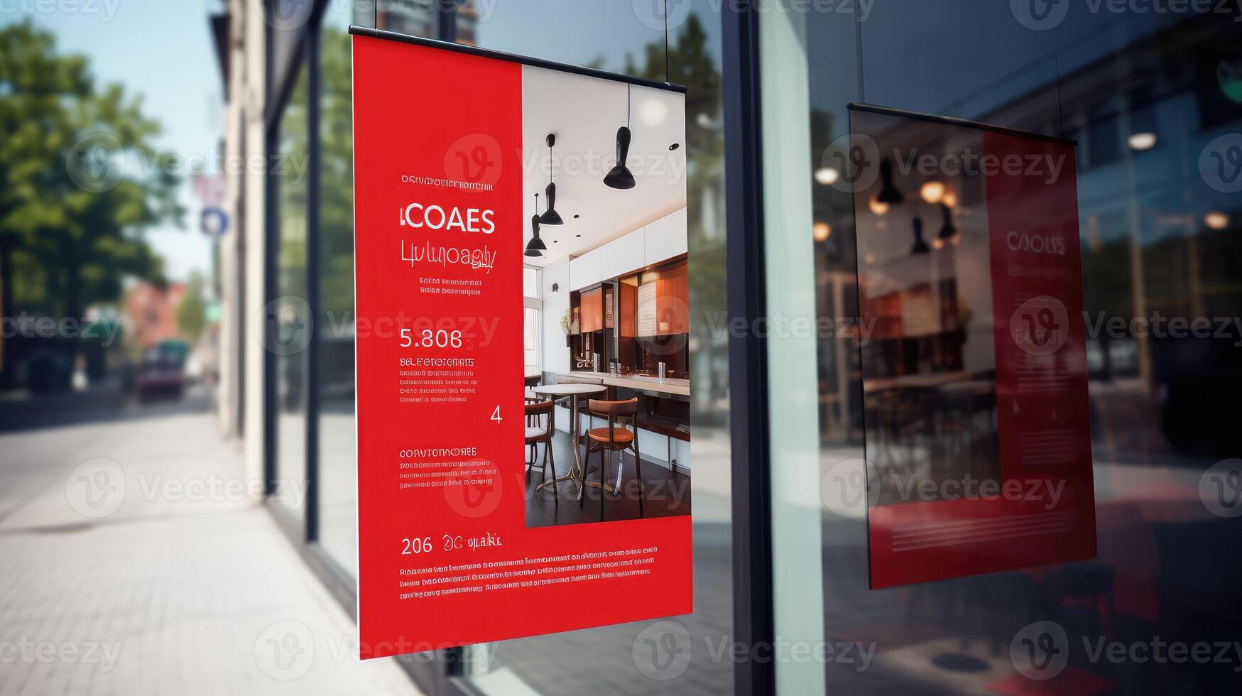 eye red business flyer photo