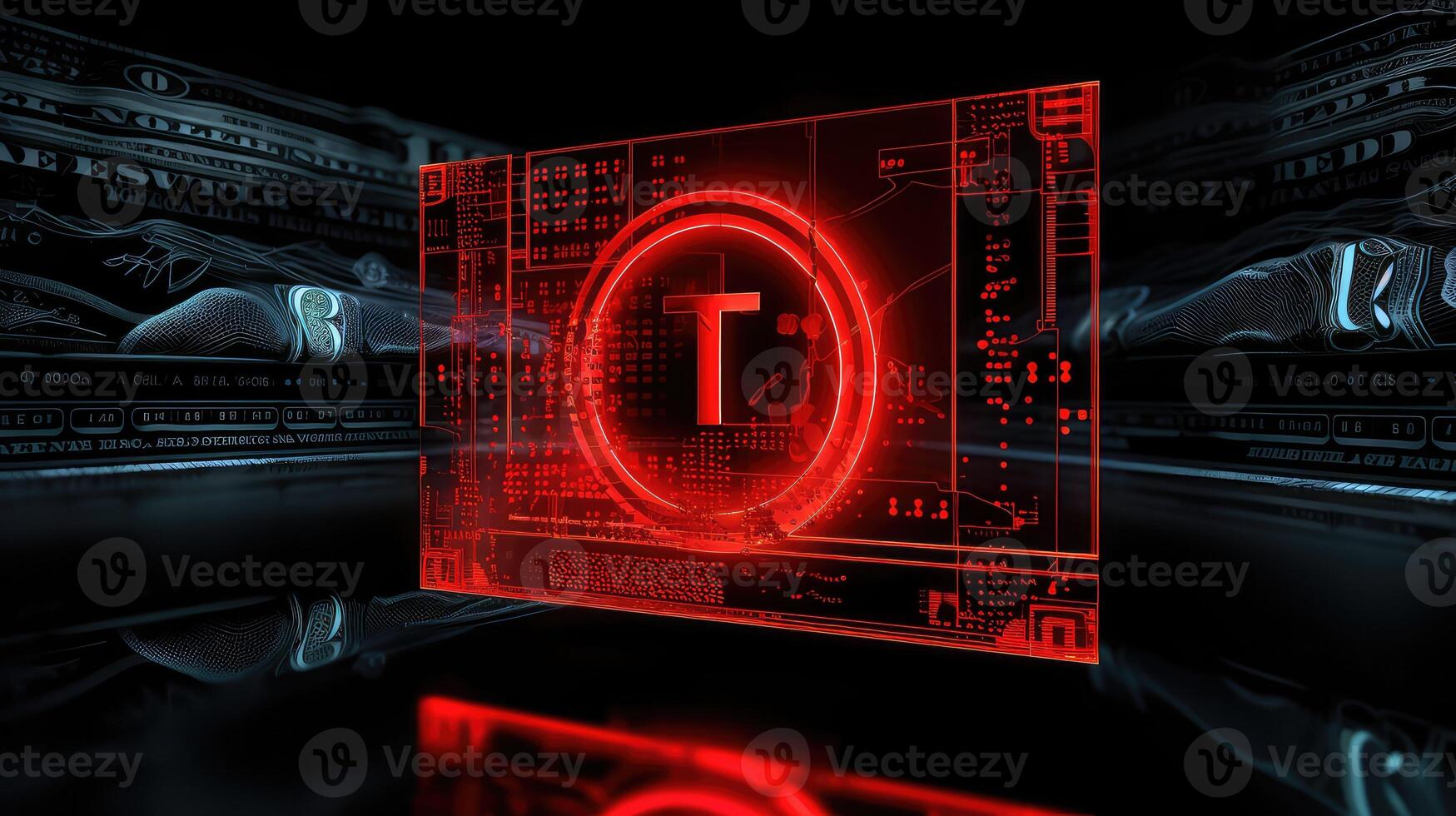 market red dollar sign photo