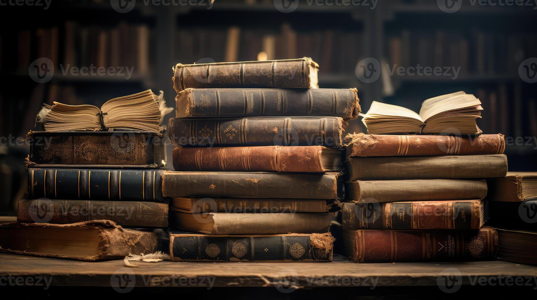 library open old book photo