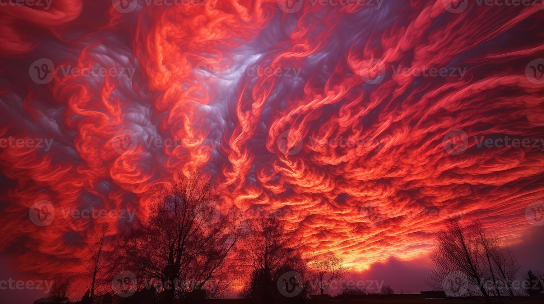 formation red clouds photo