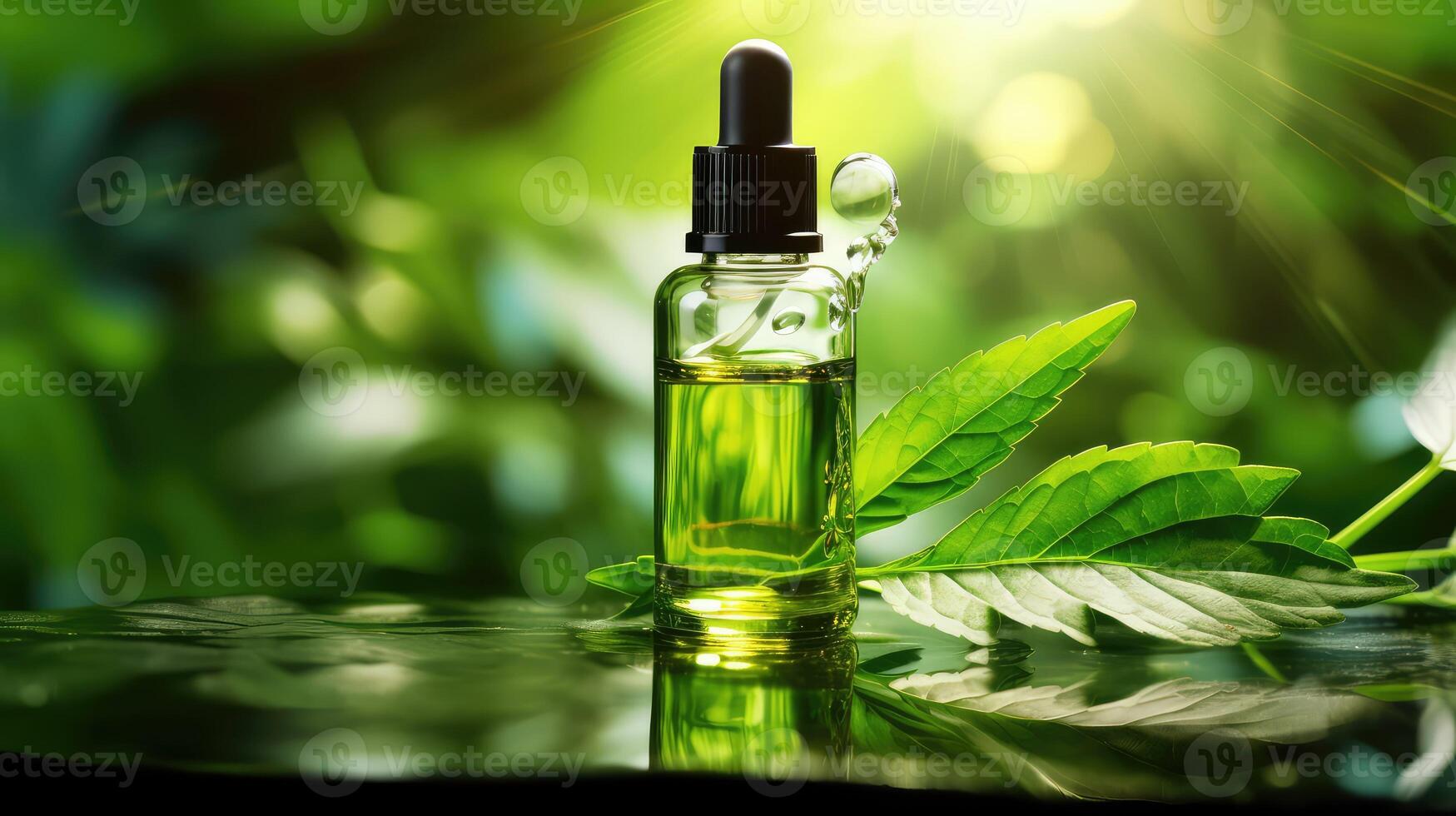 natural open dropper bottle photo