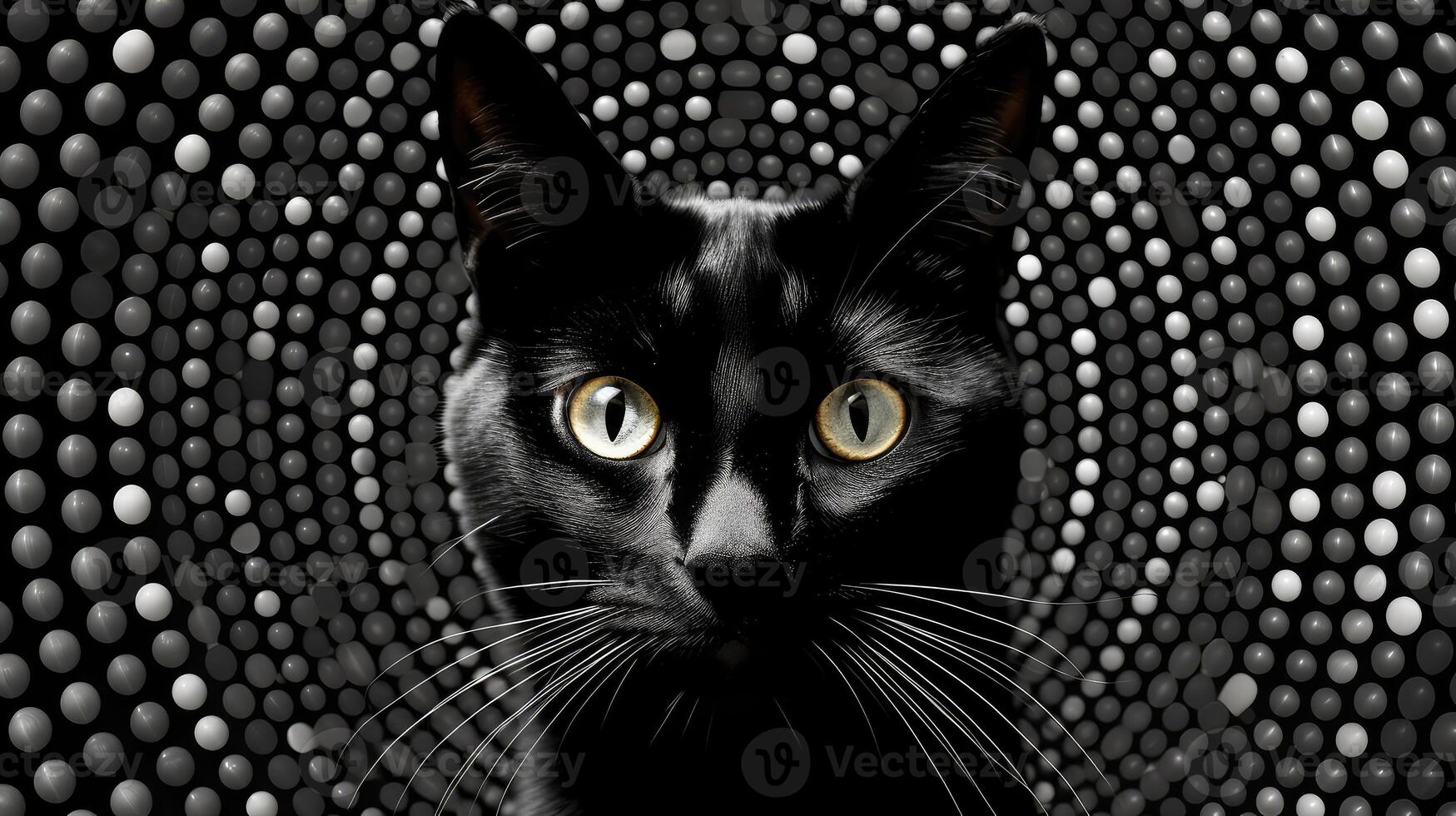 beads black cat and dog photo