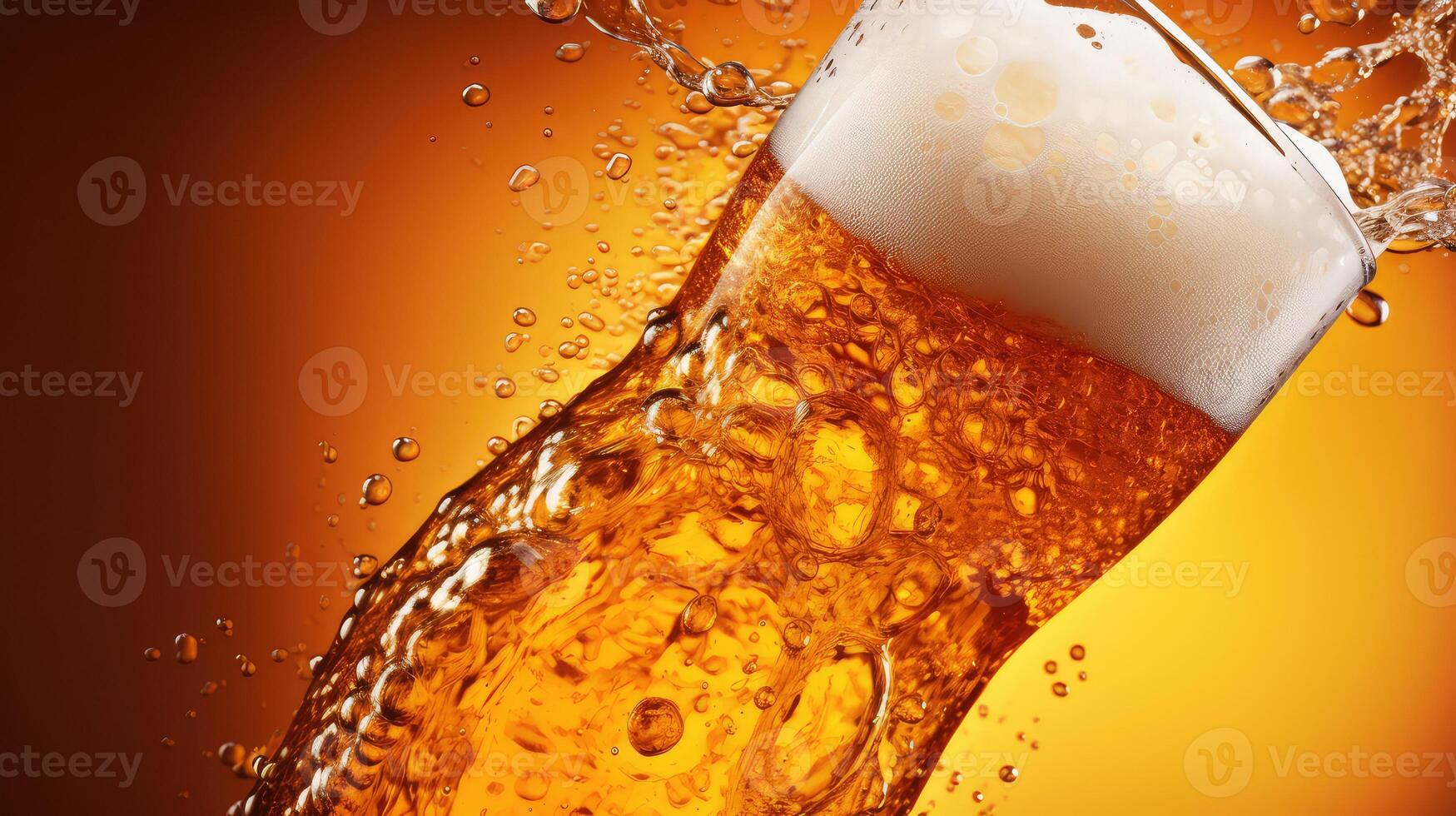 glass beer transparent background photo