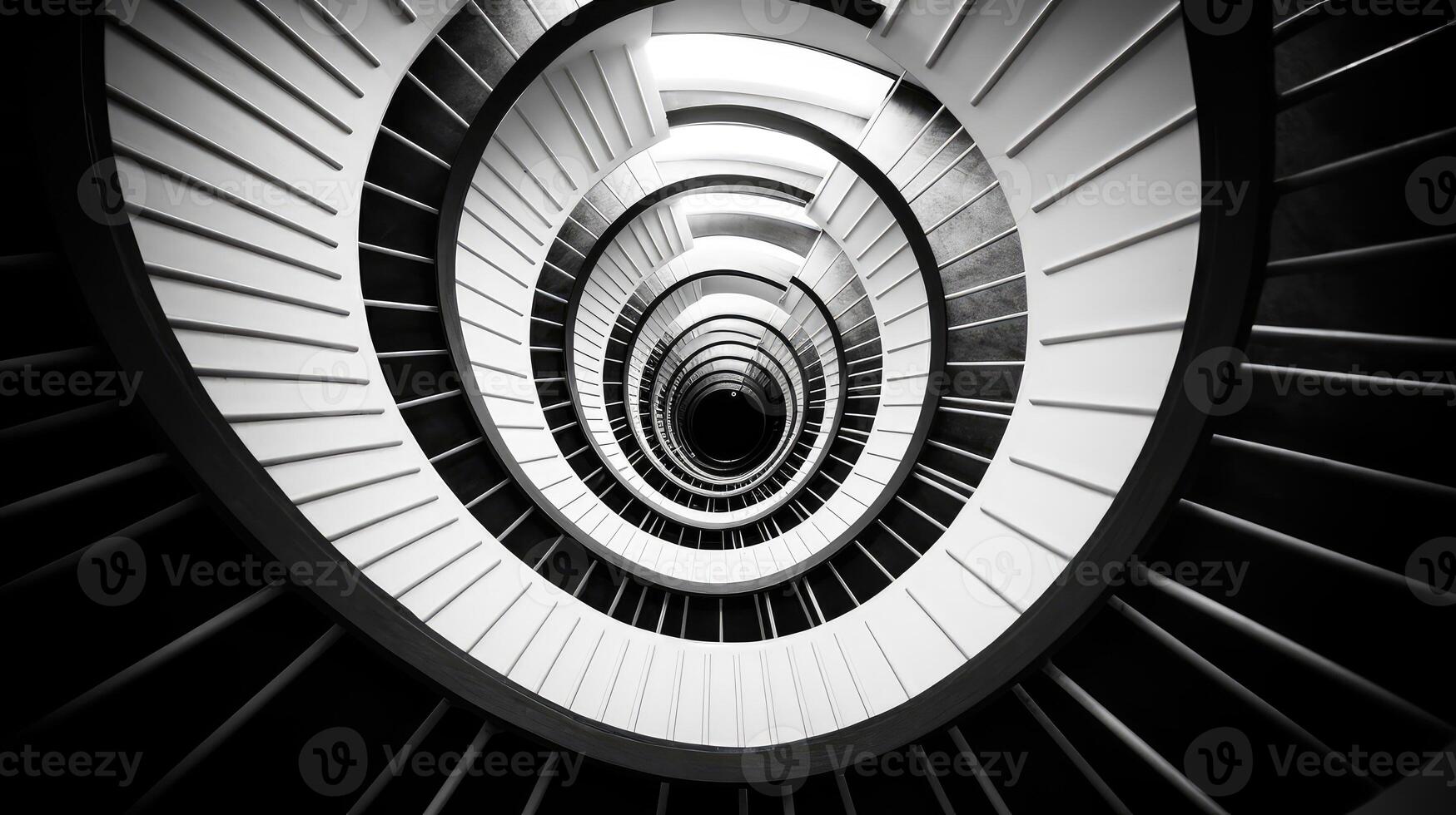 center black and white circle photo