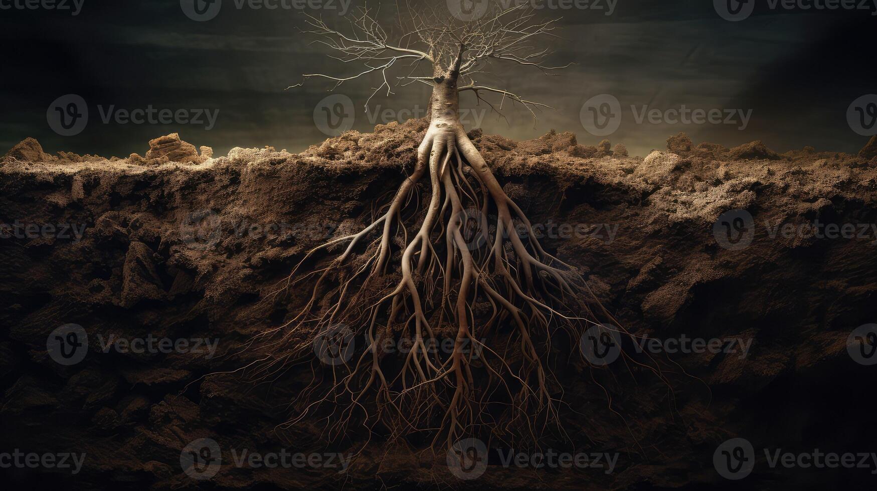 soil plant root graphic photo