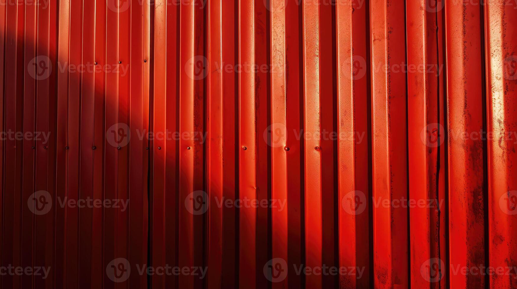 wall red corrugated metal photo