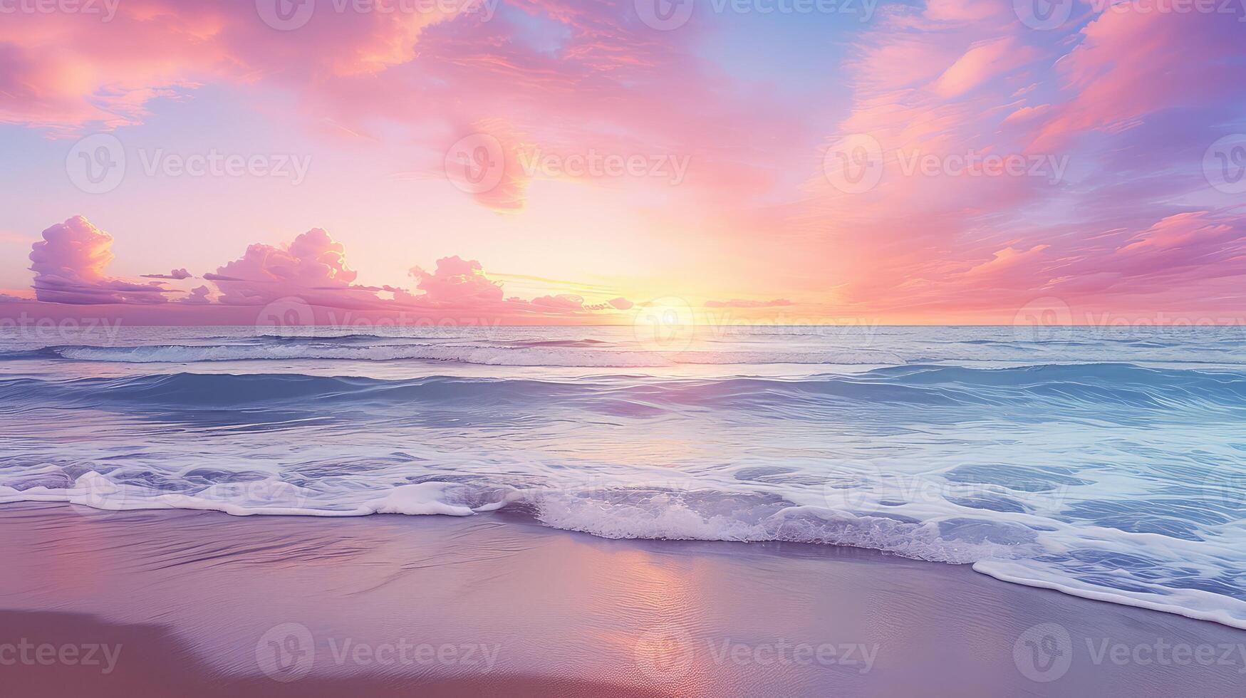 sky pink blue photo